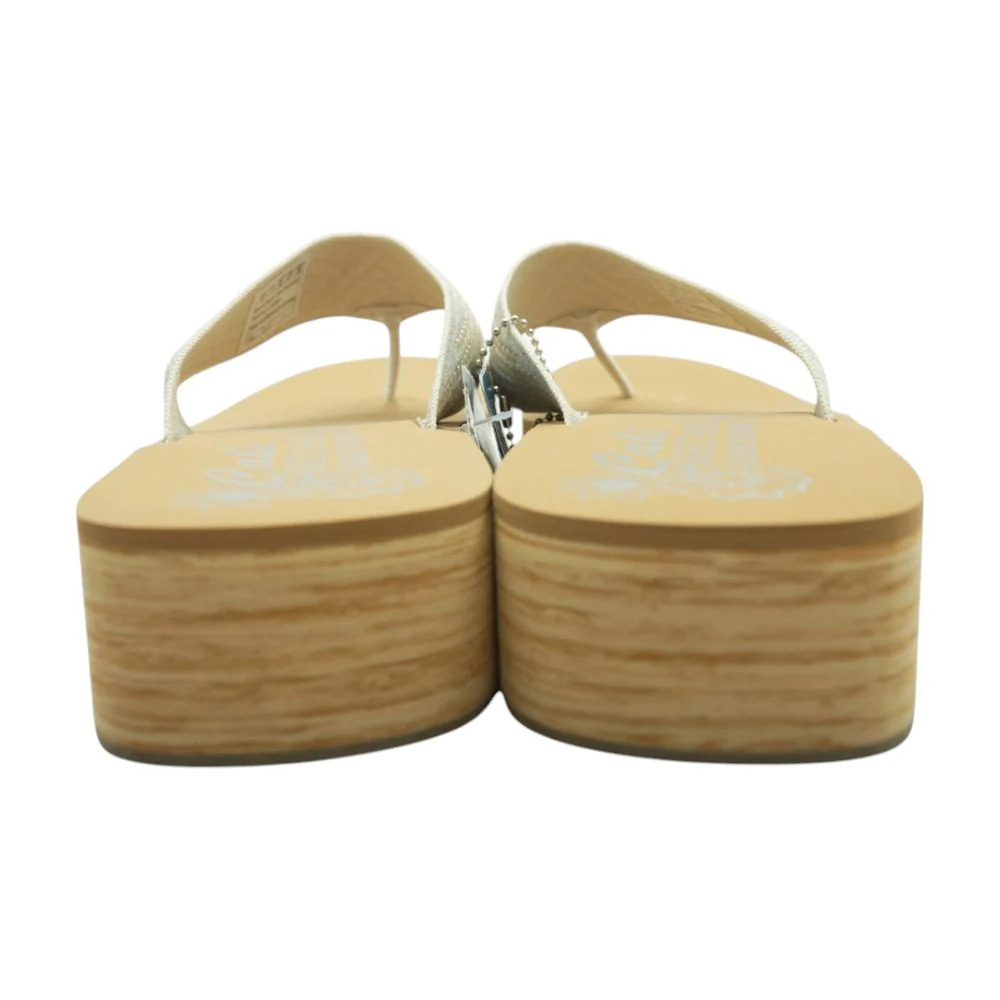 Silver Wedged Sandals - Image 3