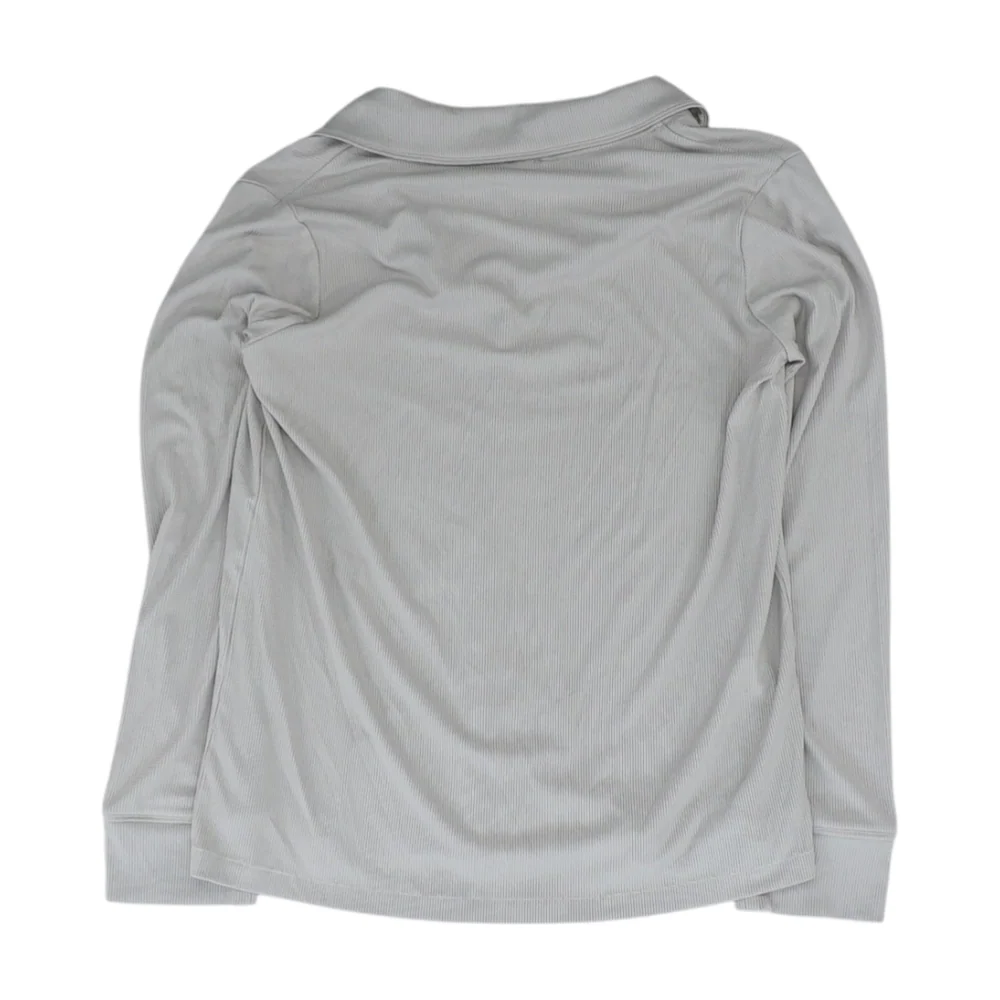 Gray Solid Pajama Top - Image 2