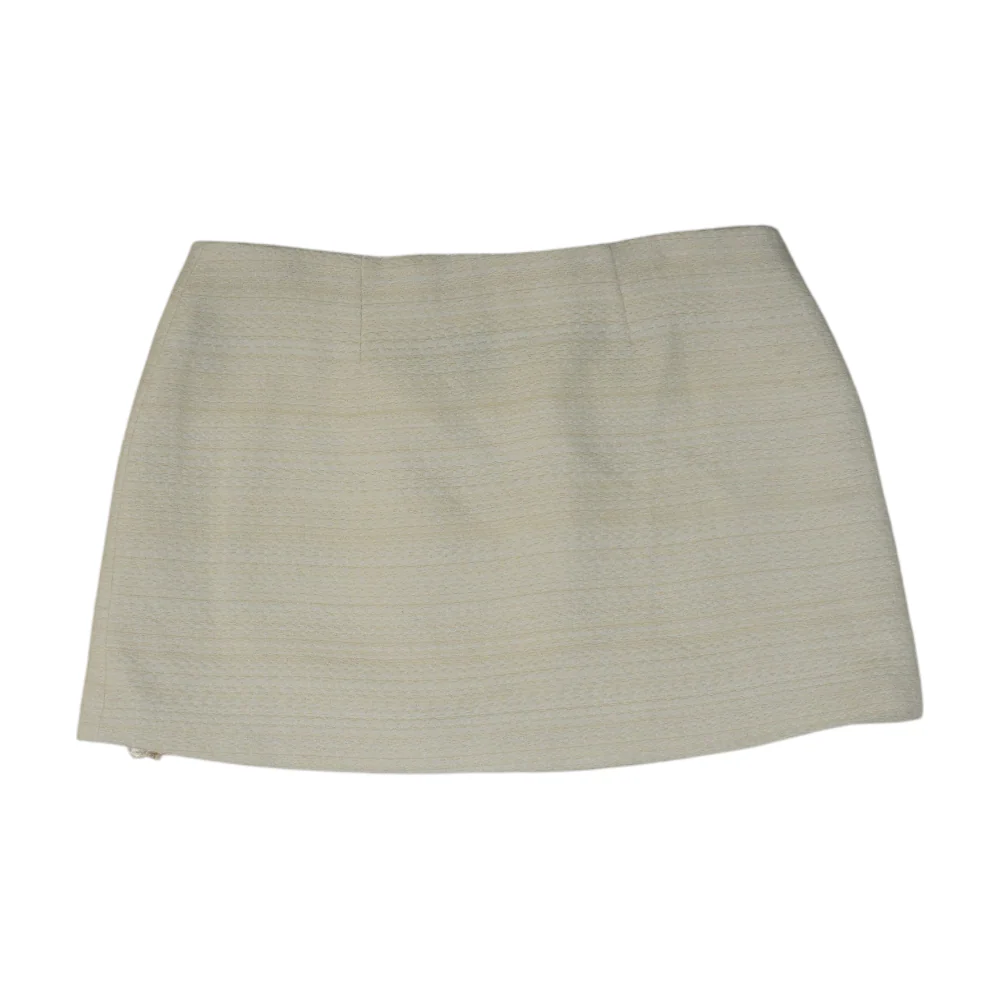 Cream Mini Skirt - Image 2