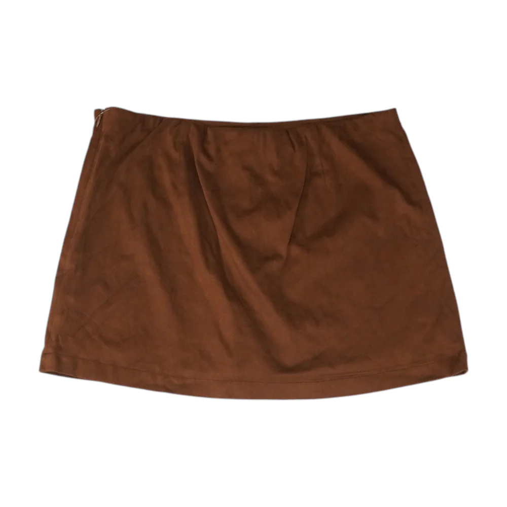 Brown Mini Skirt - Image 2