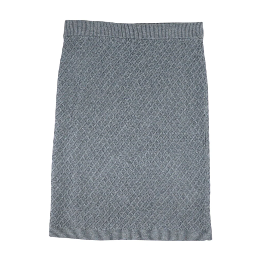 Gray Midi Skirt
