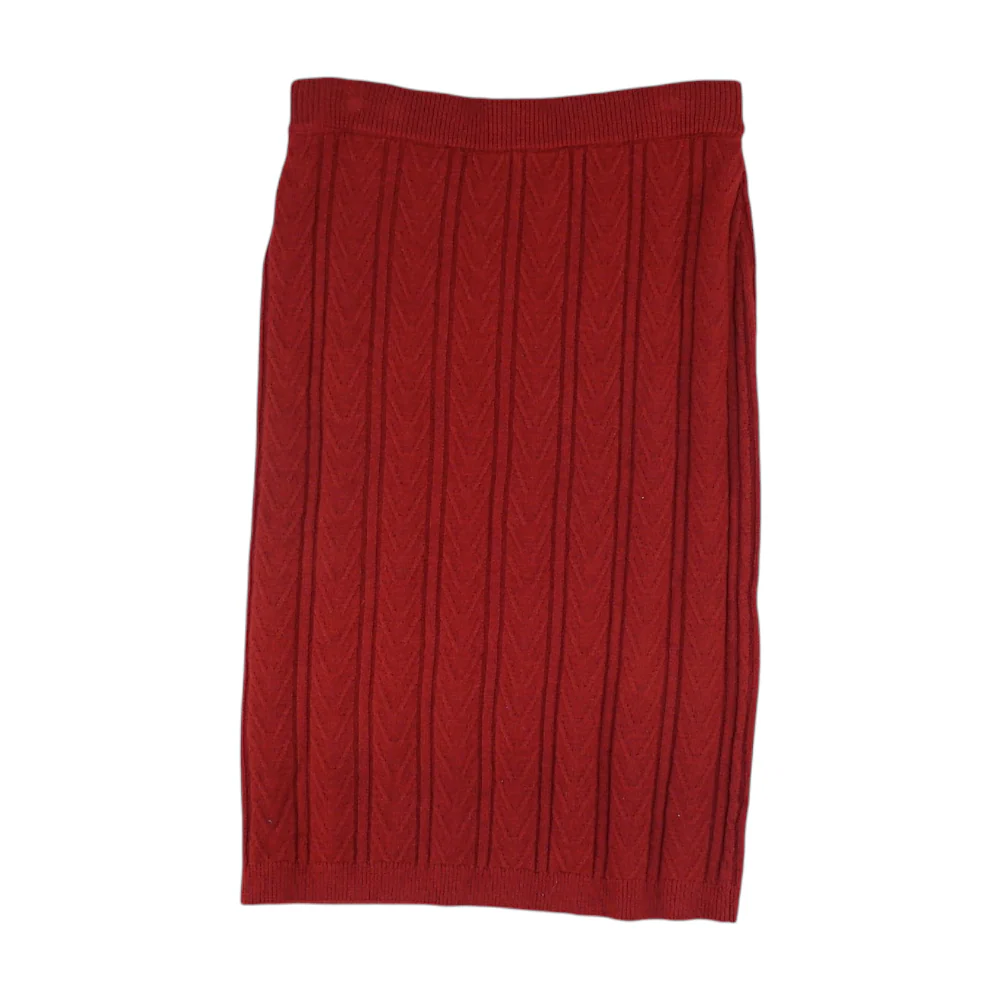 Red Midi Skirt