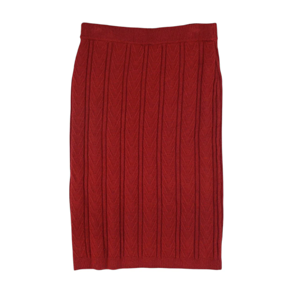 Red Midi Skirt - Image 2