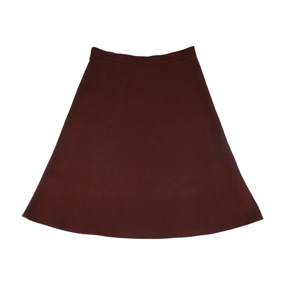Burgundy Midi Skirt - Image 2