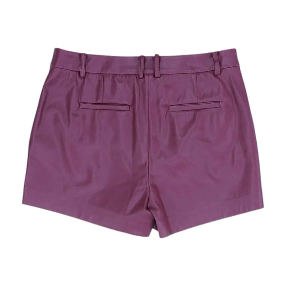 Red Solid Chino Shorts - Image 2