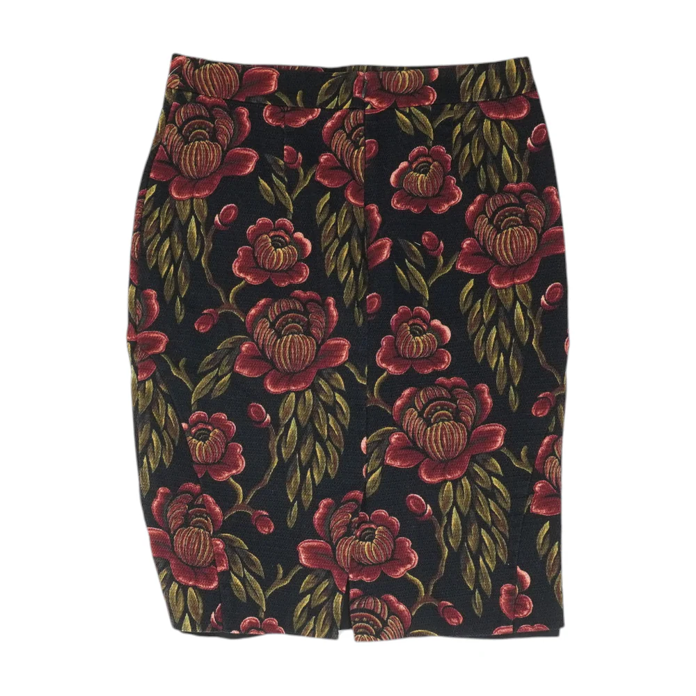 Black Floral Midi Skirt - Image 2