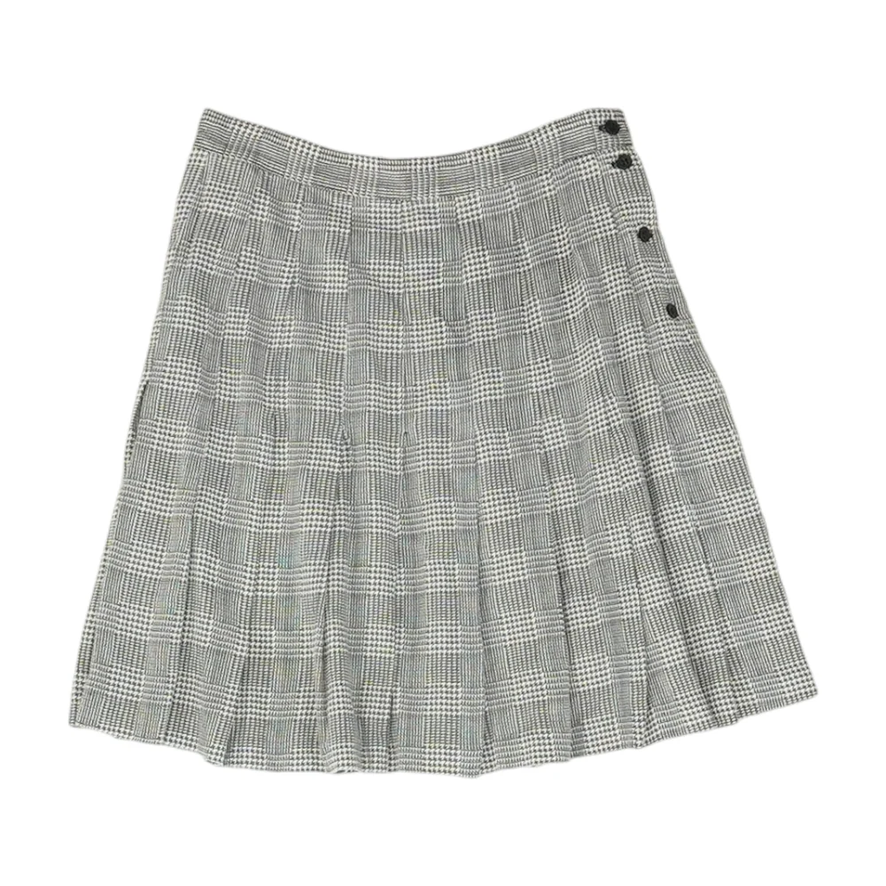 Vintage Gray Houndstooth Skirt