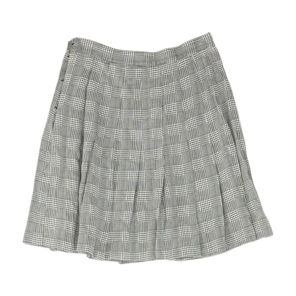 Vintage Gray Houndstooth Skirt - Image 2
