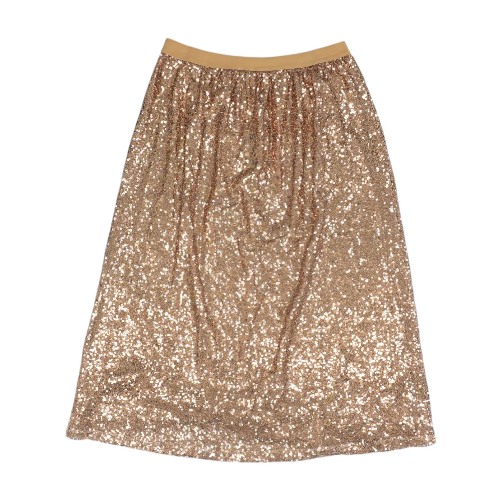 Bronze Abstract Midi Skirt - Image 2
