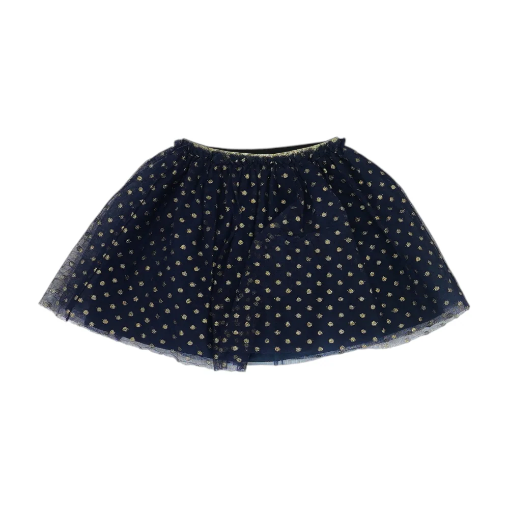 Navy Print Skirt