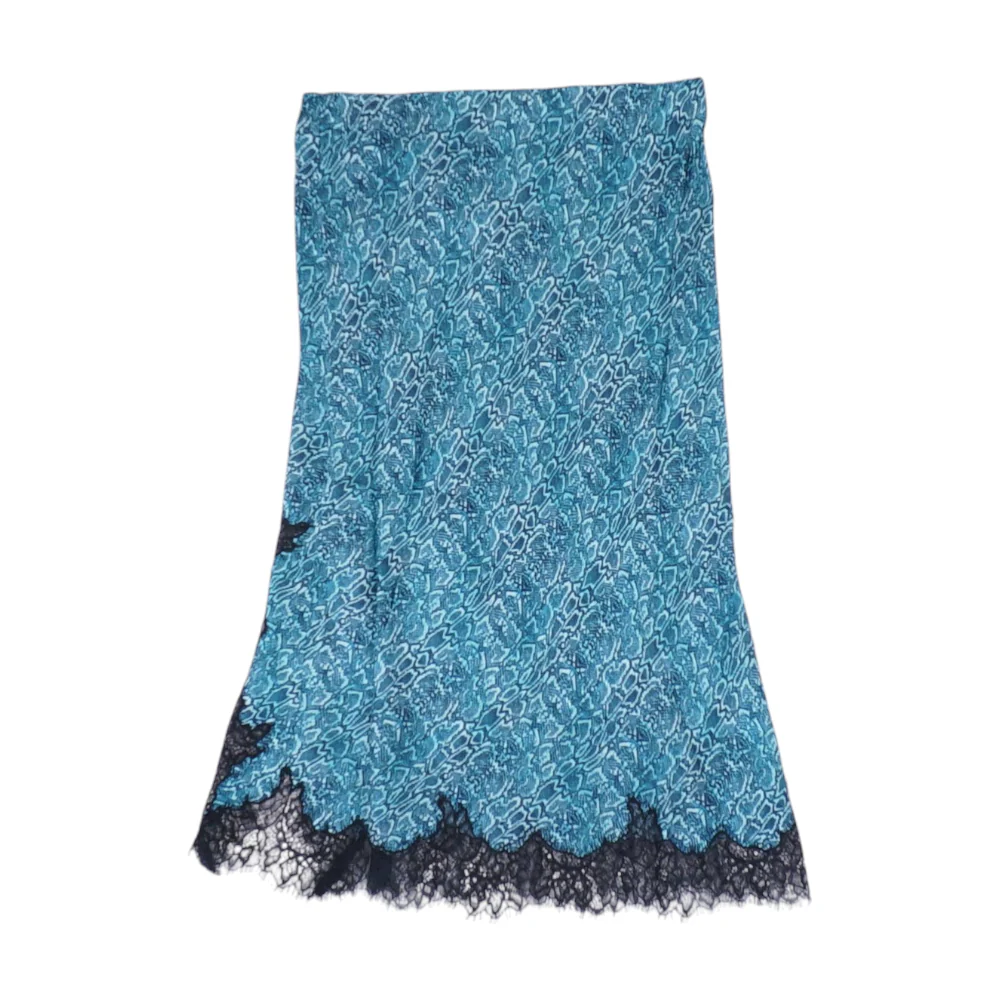 Blue Animal Print Midi Skirt - Image 2