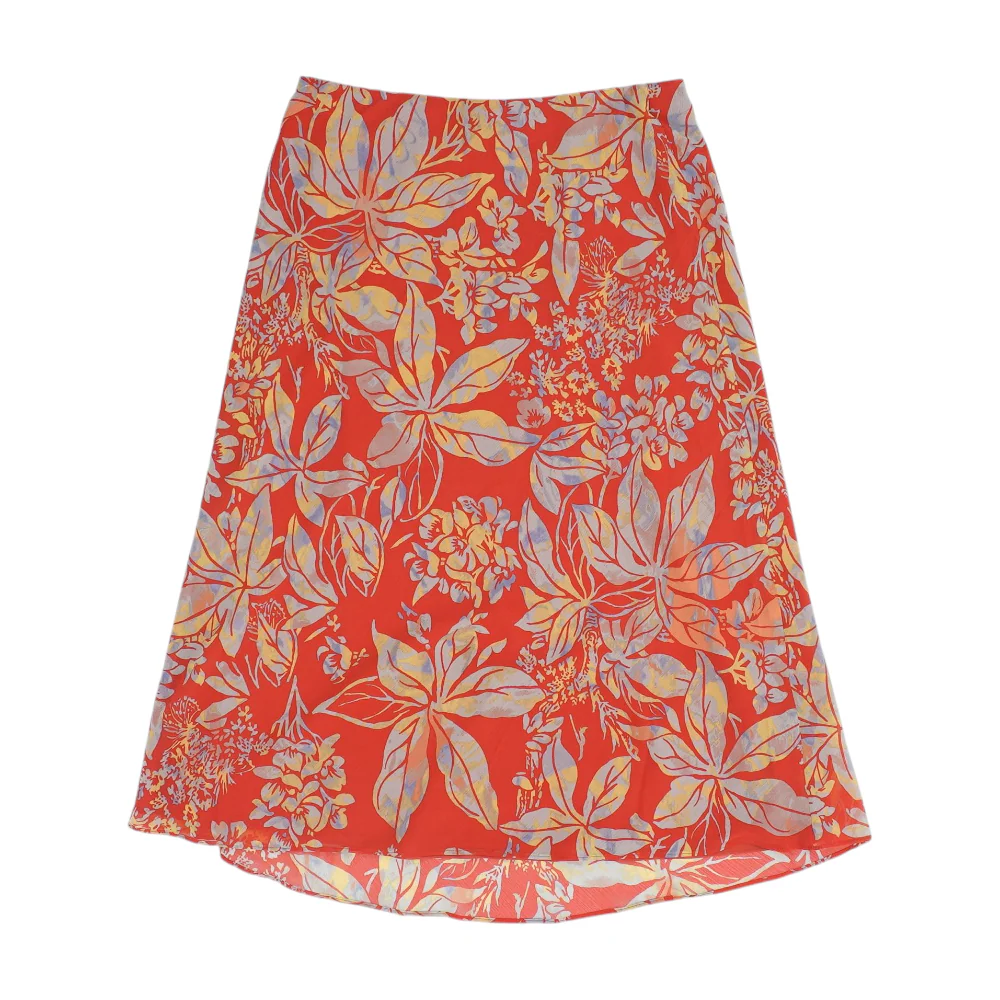 Red Floral Midi Skirt - Image 2