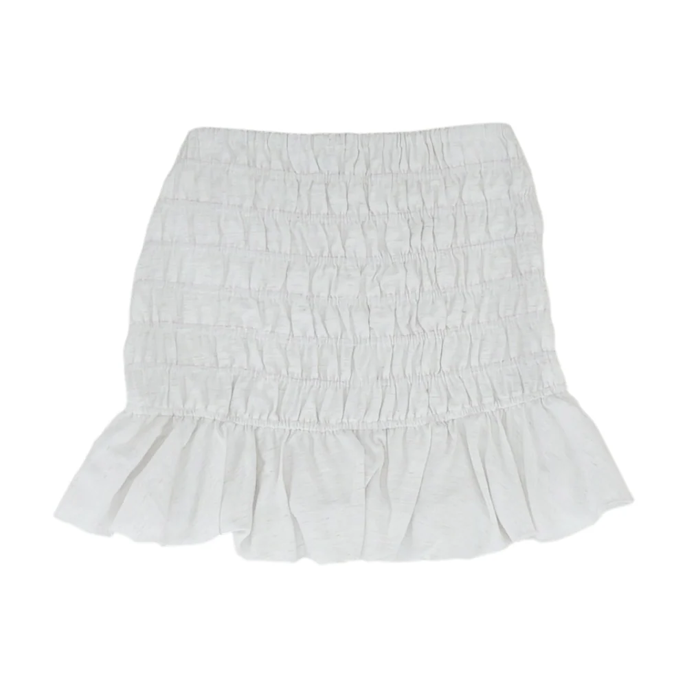 White Striped Mini Skirt - Image 2