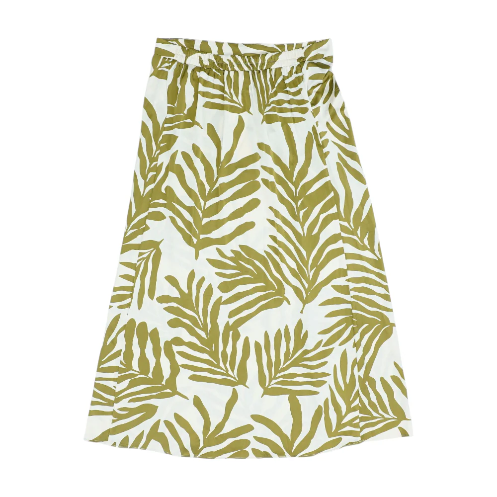 Cream Abstract Maxi Skirt - Image 2