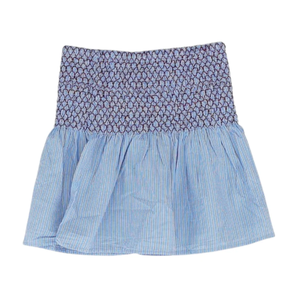 Blue Striped Skirt