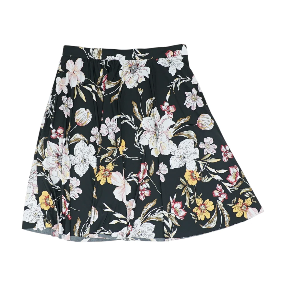 Black Plus Floral Midi Skirt - Image 2