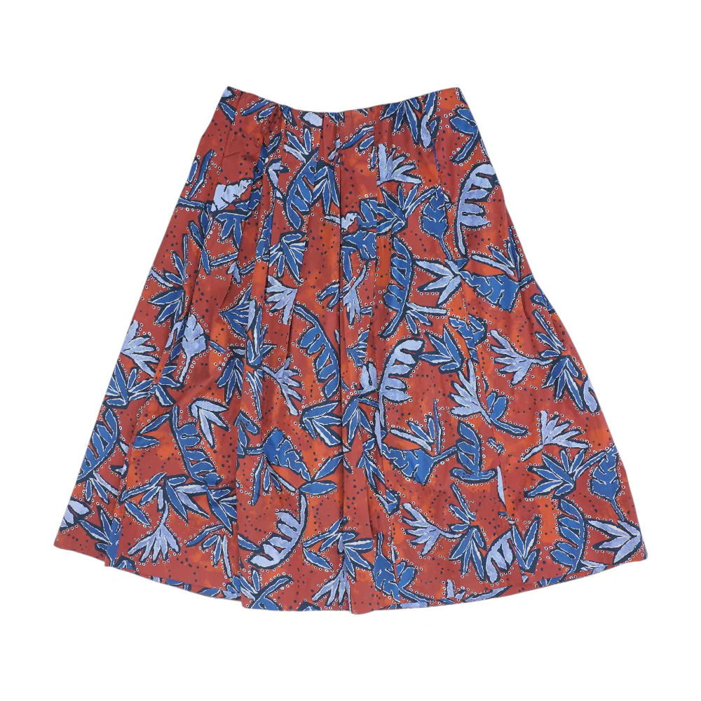 Red Abstract Midi Skirt - Image 2