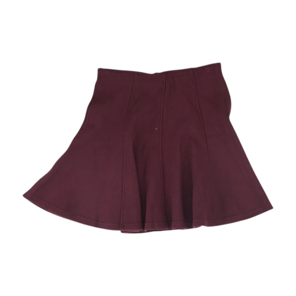 Maroon Mini Skirt - Image 2