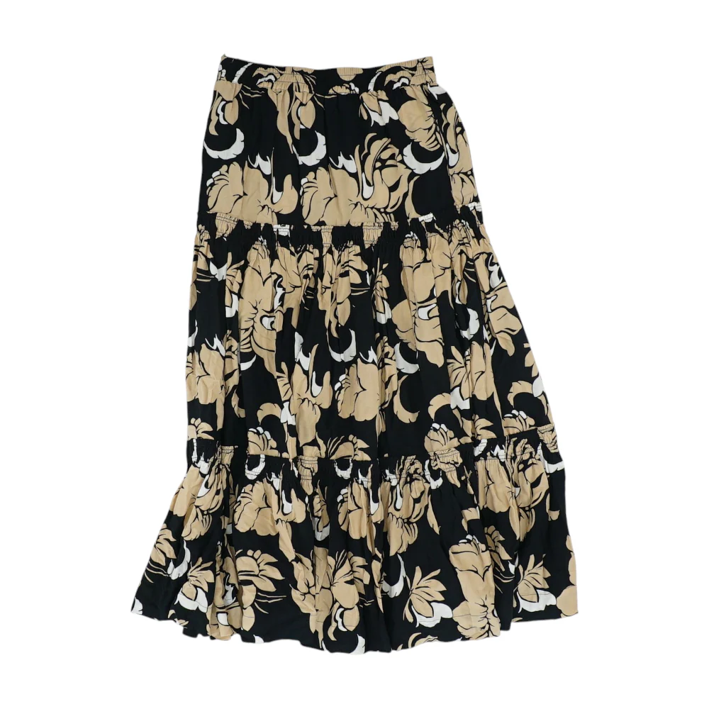 Black Floral Maxi Skirt - Image 2