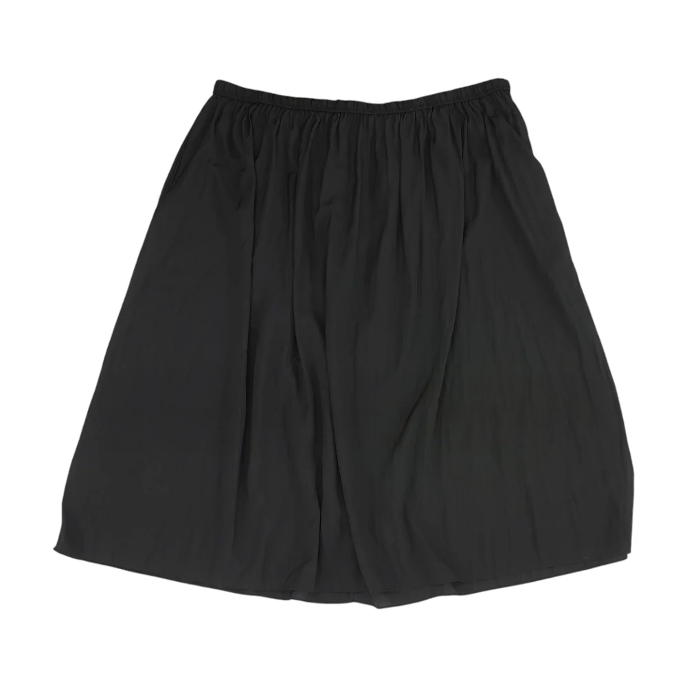 Black Plus Midi Skirt