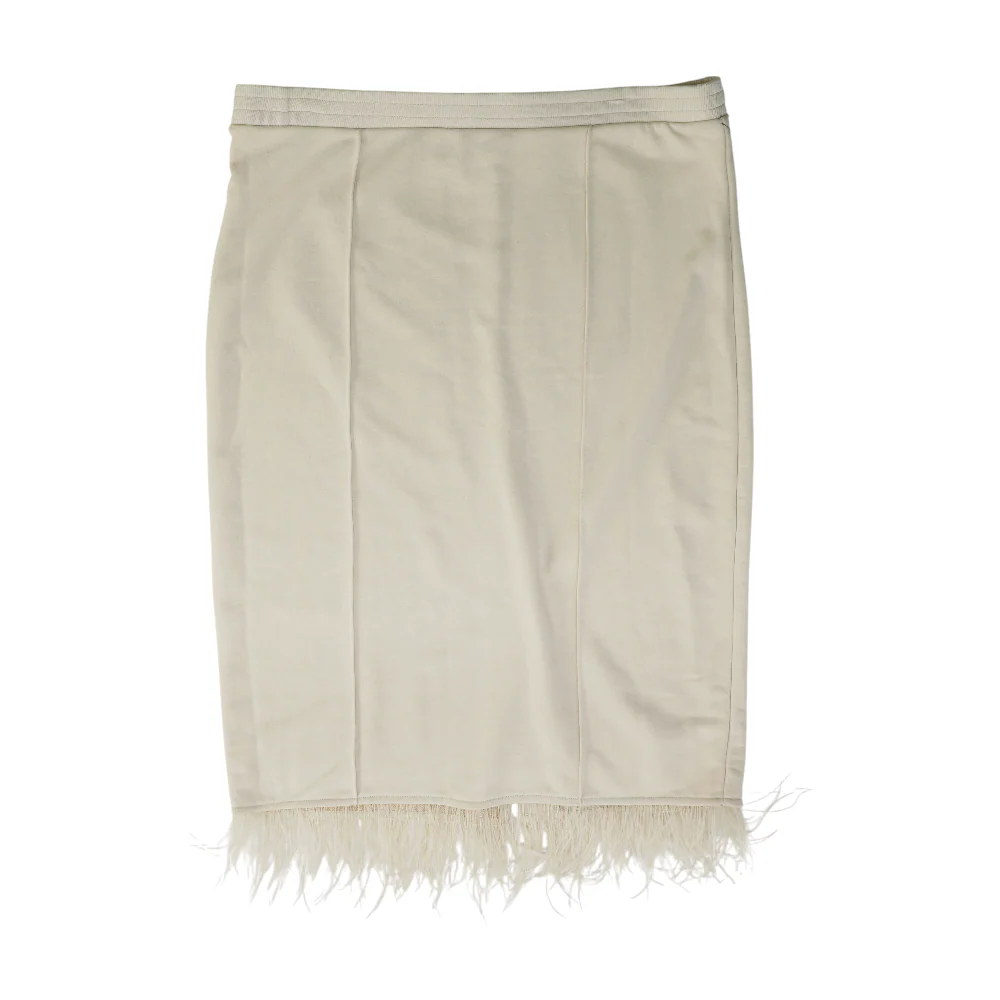Beige Midi Skirt