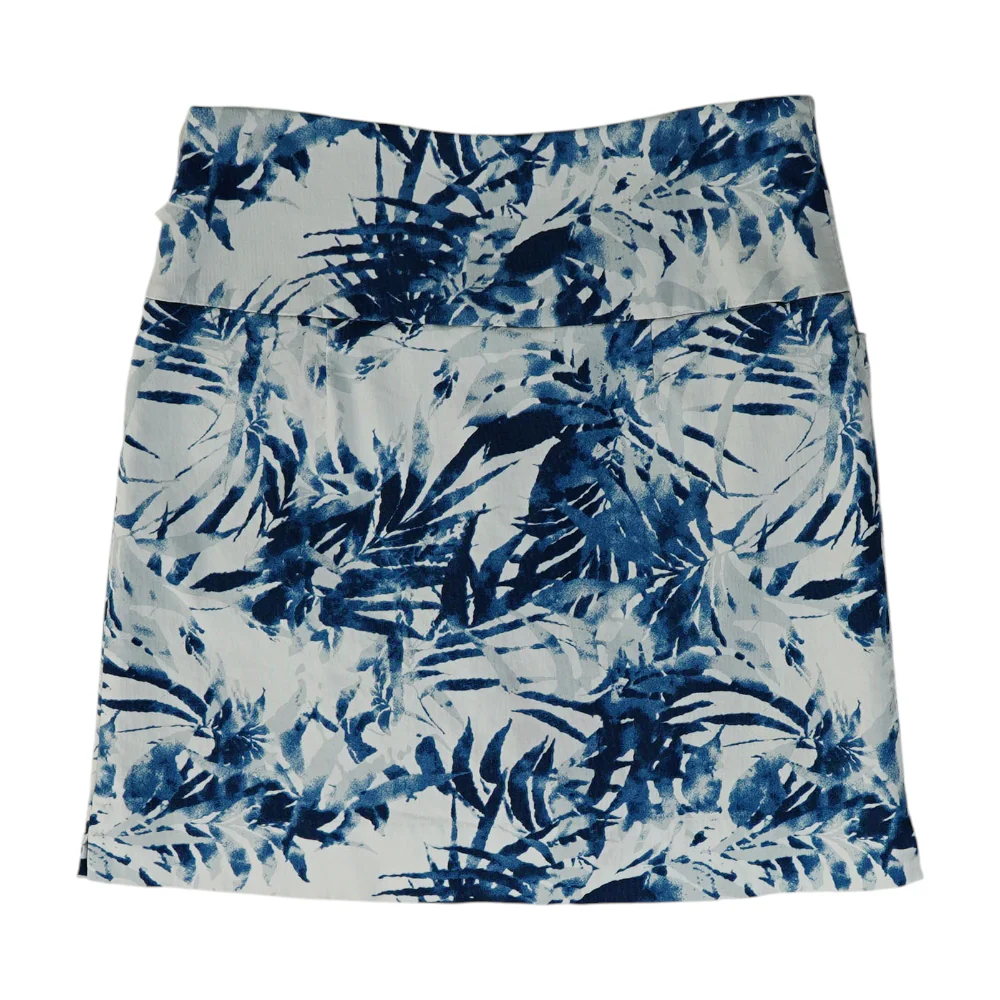 Blue Tropical Mini Skort - Image 2