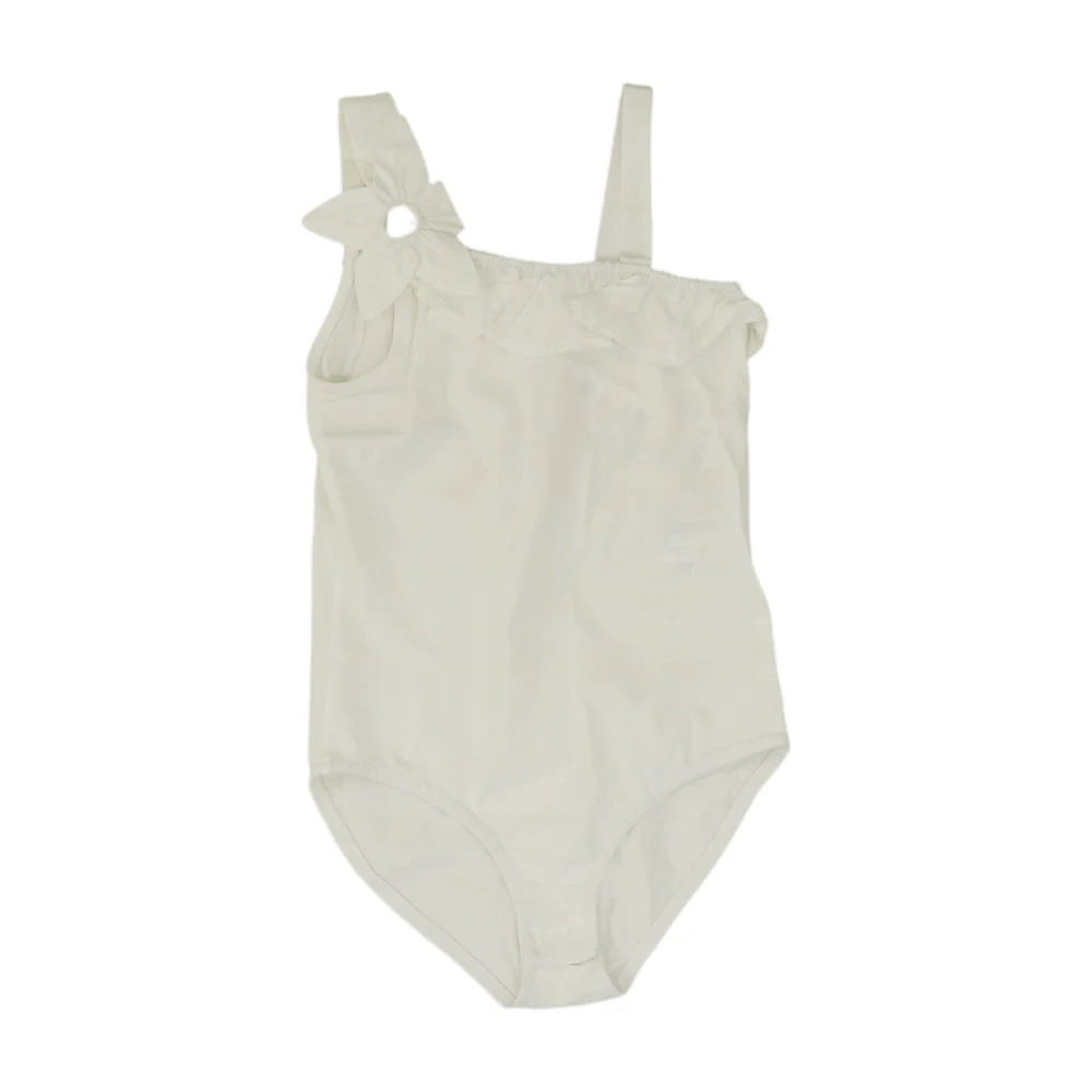 White Sleeveless One-Piece