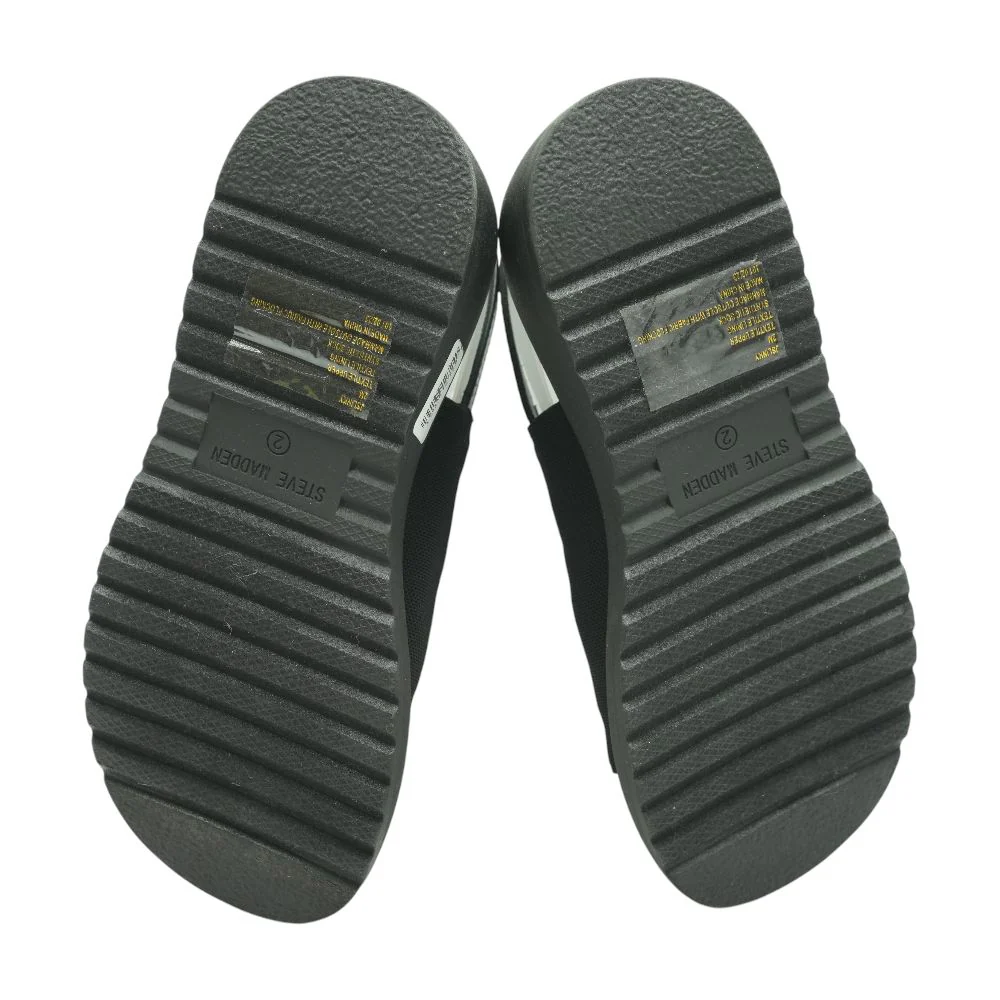 Slinky Black Sandals - Image 3