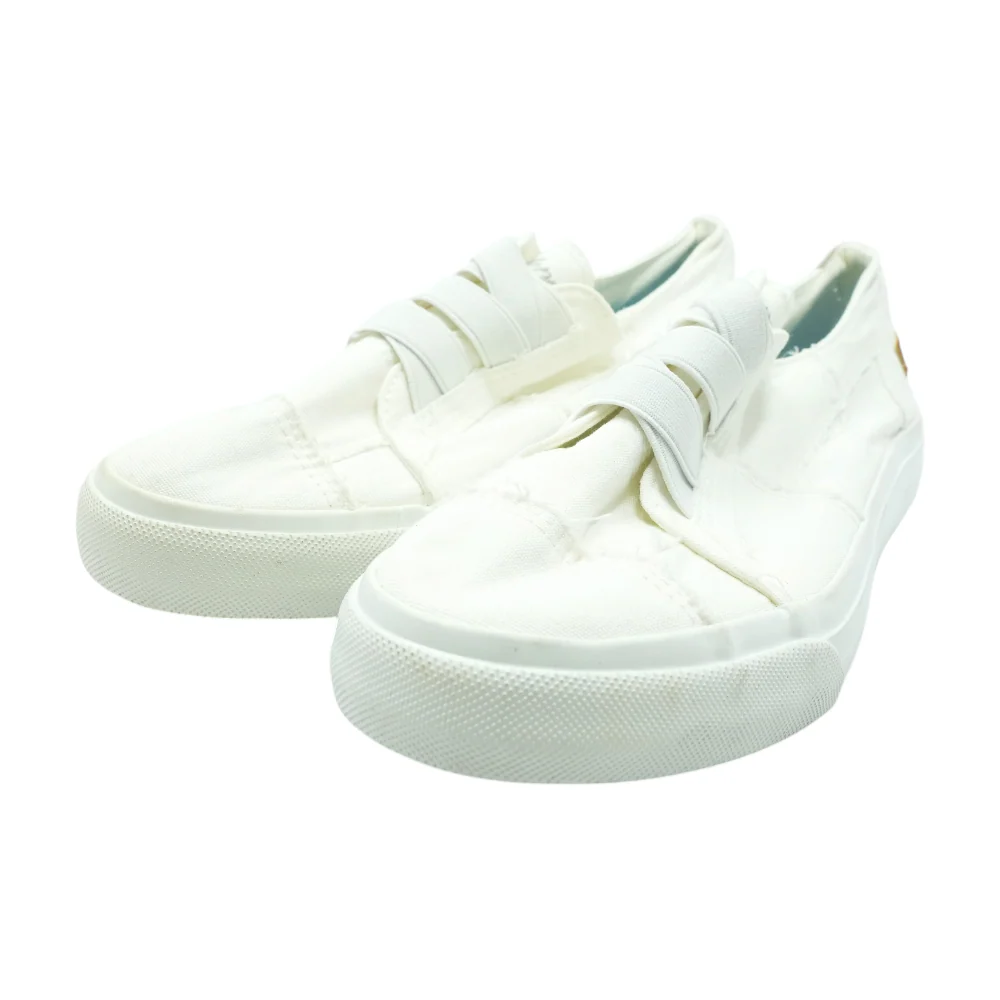 White Slip-On Athletic Shoes