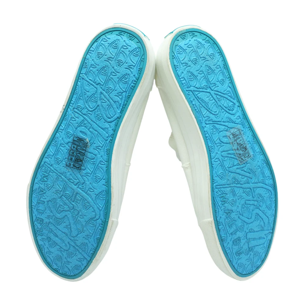White Slip-On Athletic Shoes - Image 3