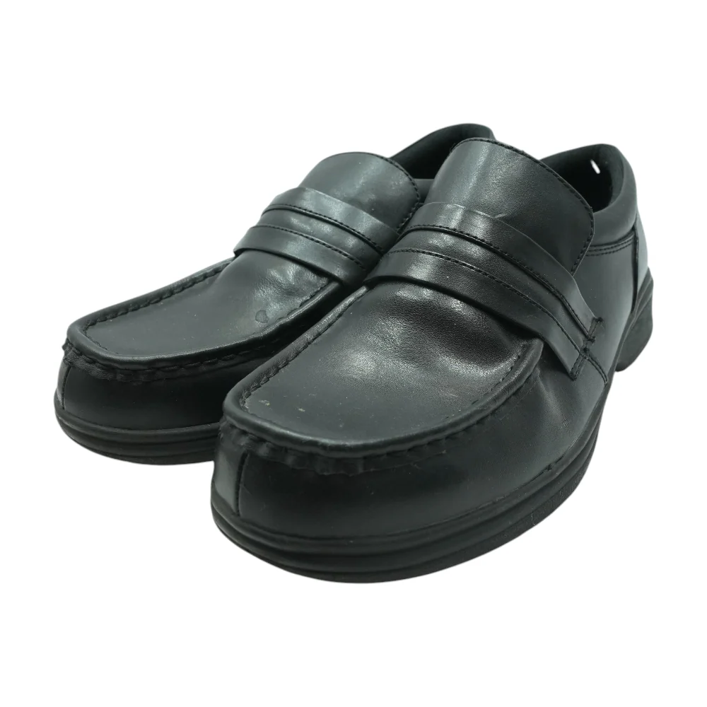 Black Slip-On Casual Shoes