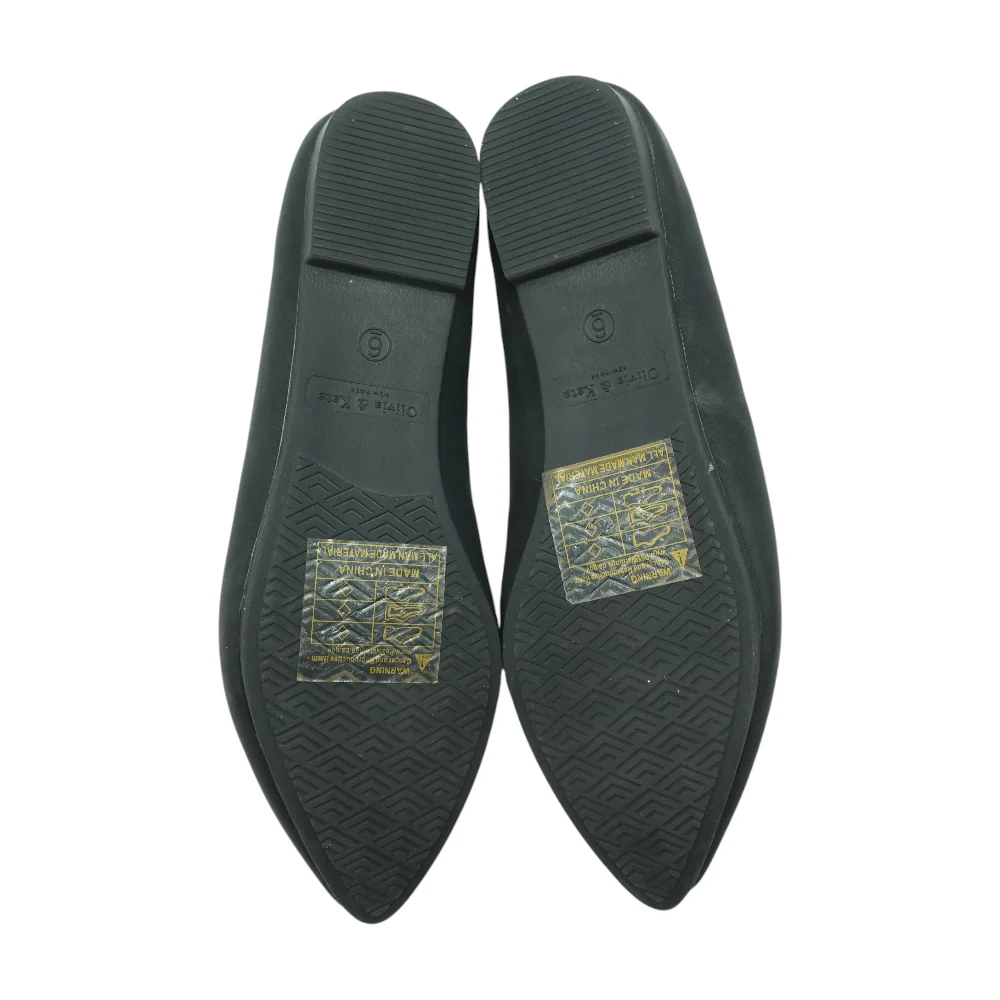 Black Slip-On Flats - Image 3