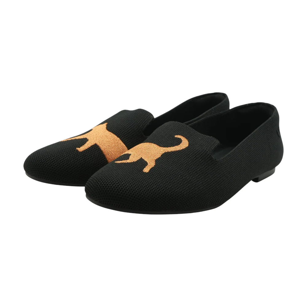 Black Slip-On Flats