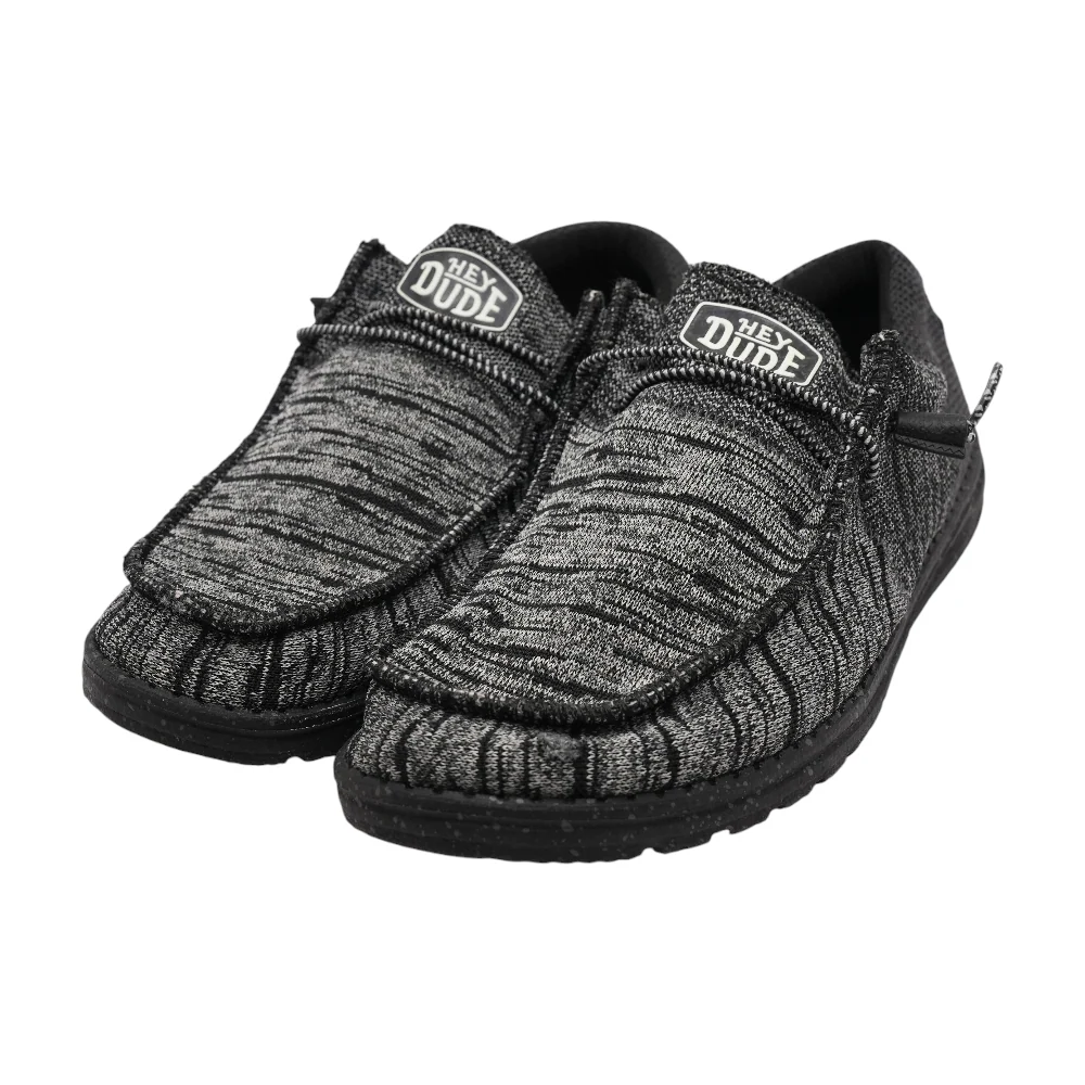 Black Slip-On Casual Shoes