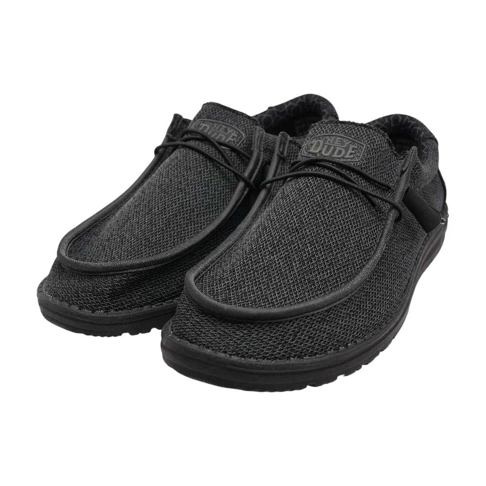 Black Slip-On Casual Shoes