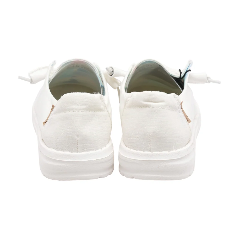White Slip-On Flats - Image 2
