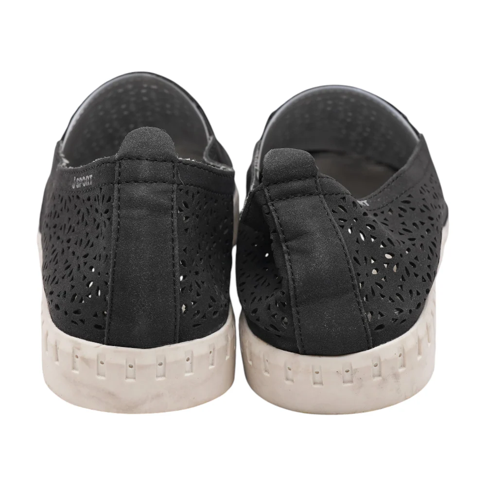 Black Slip-On Flats - Image 2