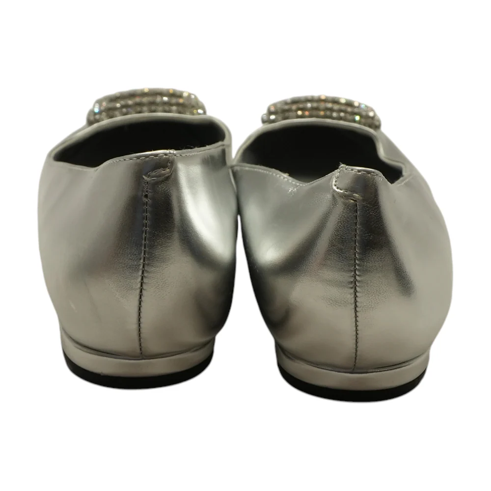 Silver Slip-On Flats - Image 2