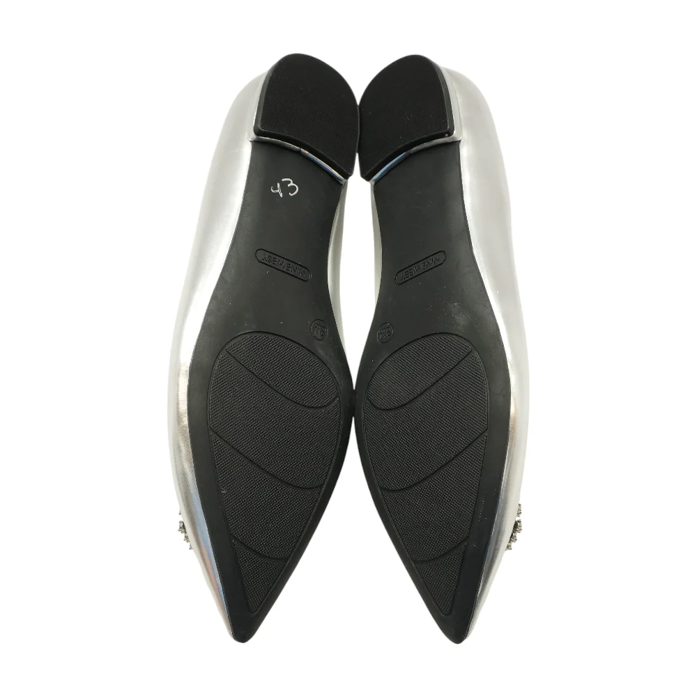 Silver Slip-On Flats - Image 3