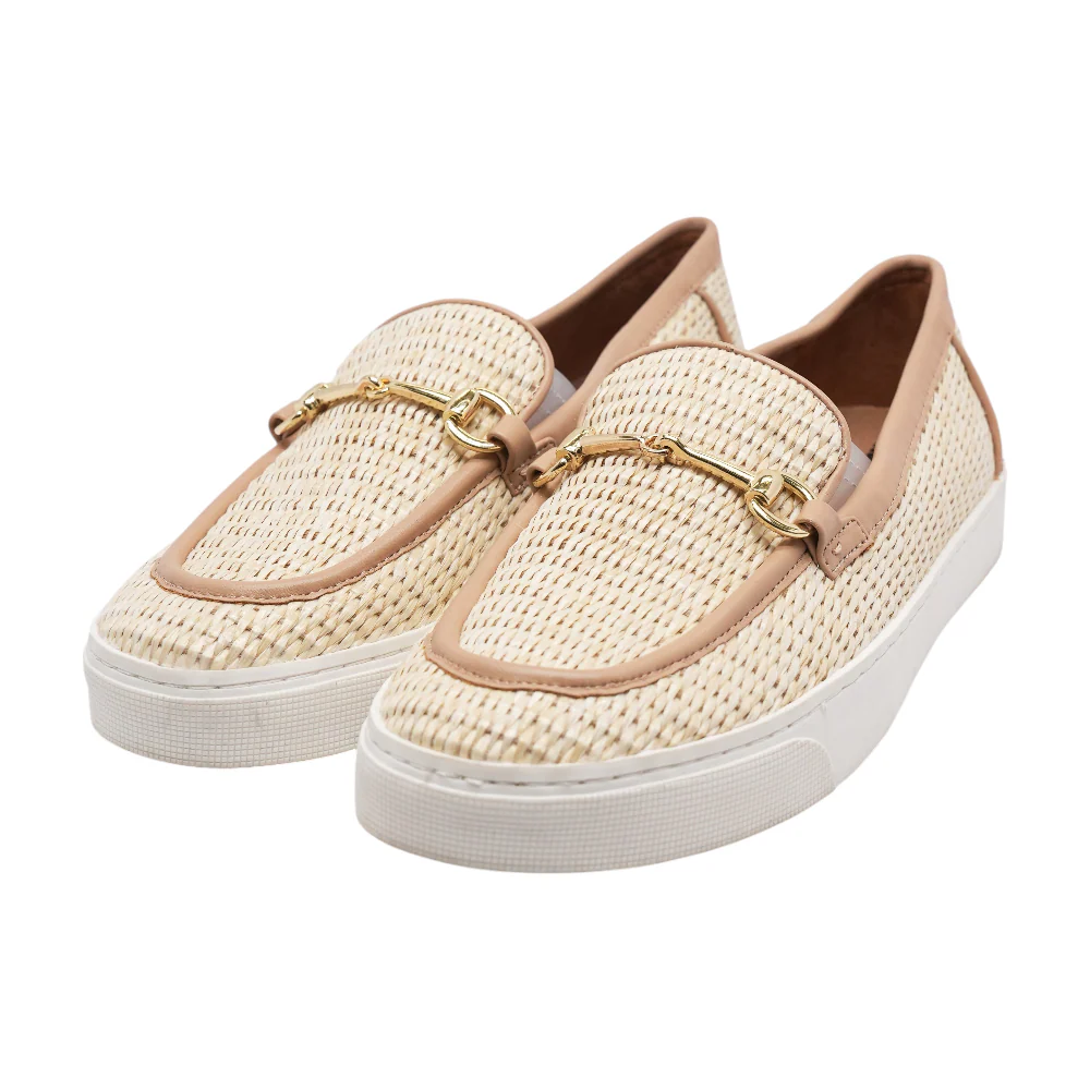 Beige Slip-On Flats