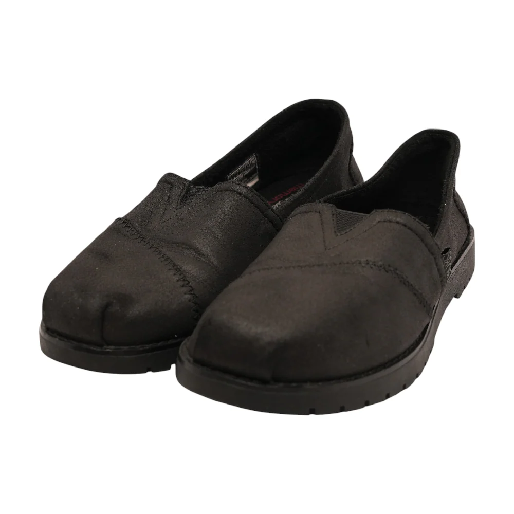 Black Slip-On Flats