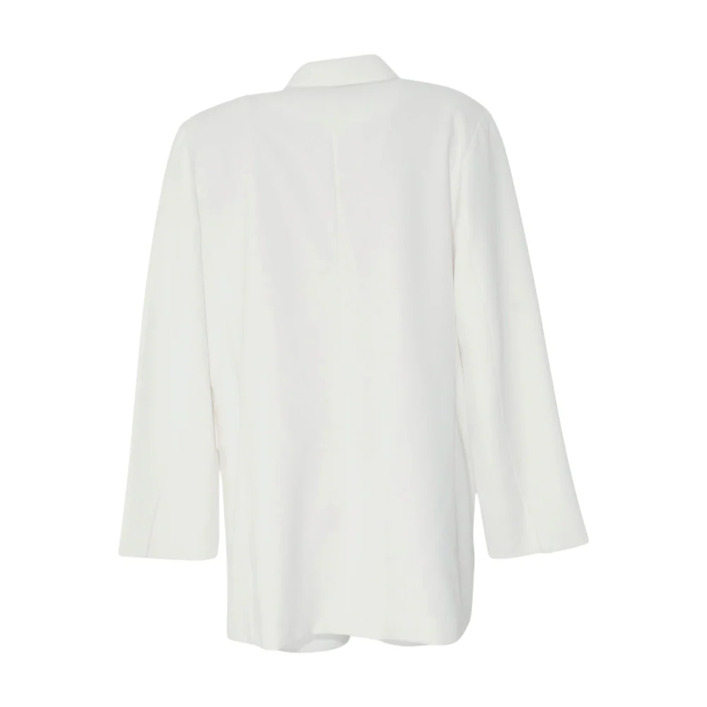 White Solid Blazer - Image 2