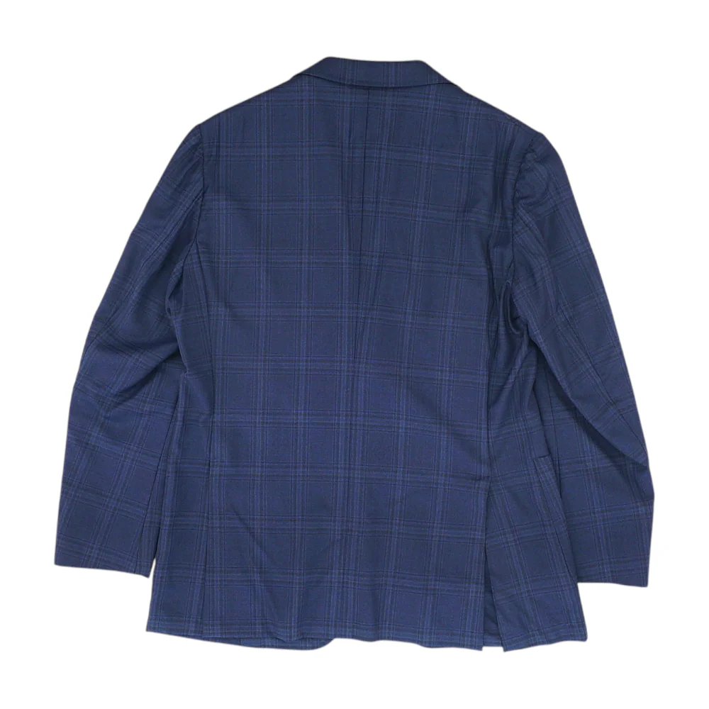 Navy Plaid Sport Coat - Image 2