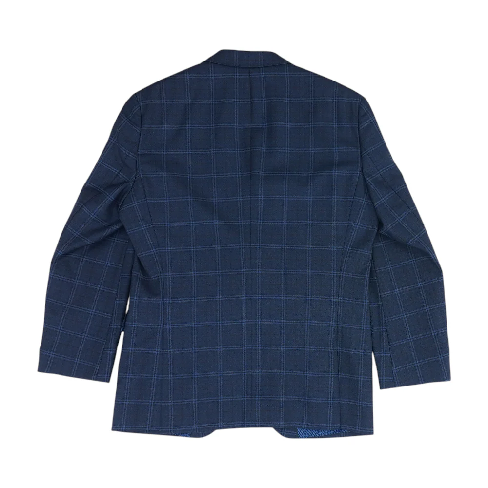 Navy Plaid Sport Coat - Image 2
