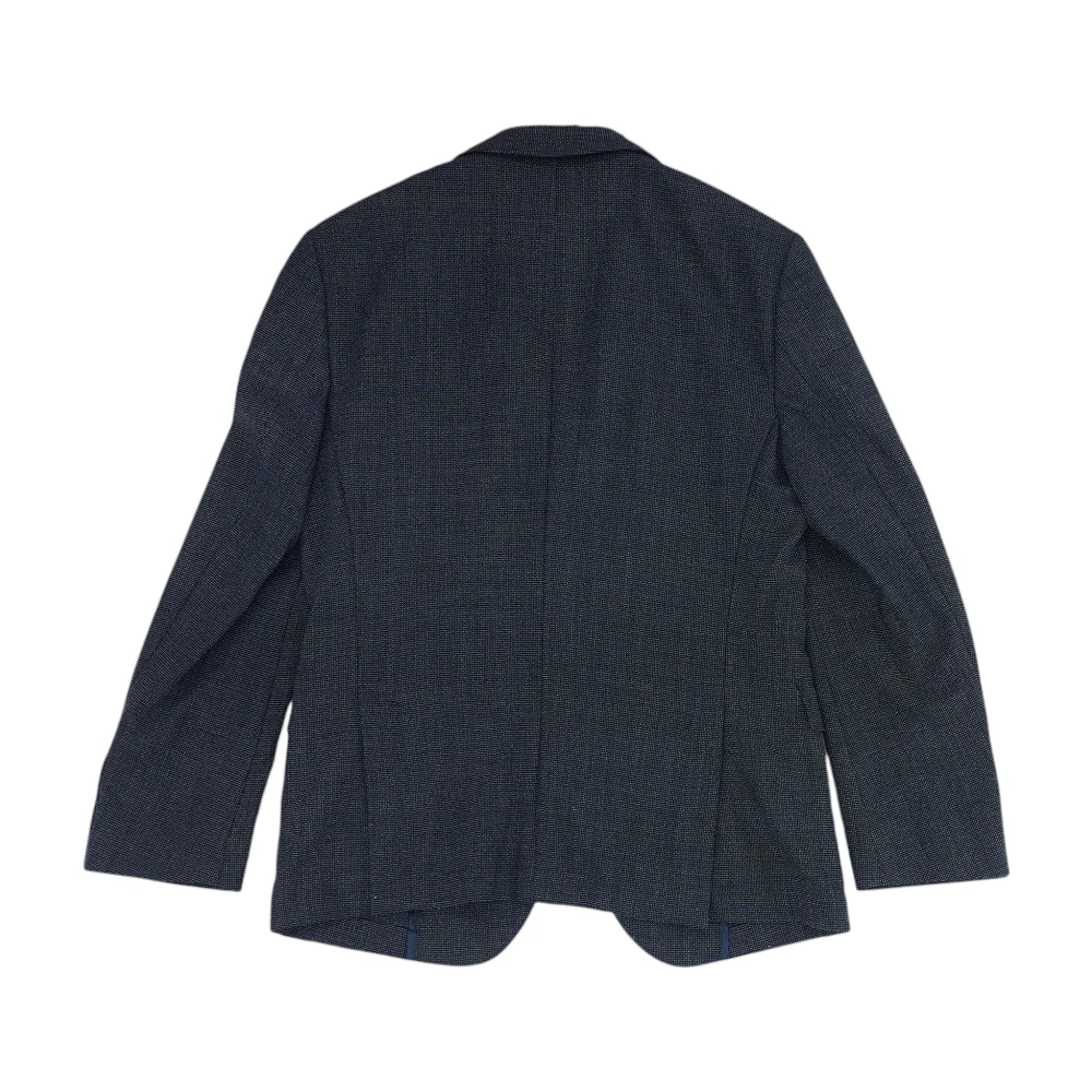 Navy Print Sport Coat - Image 2