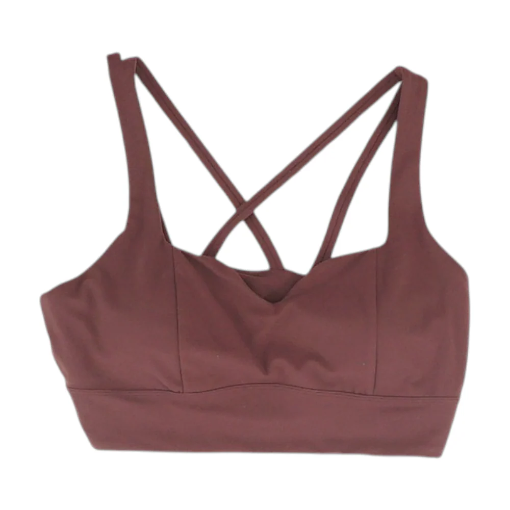 Burgundy Sports Bra