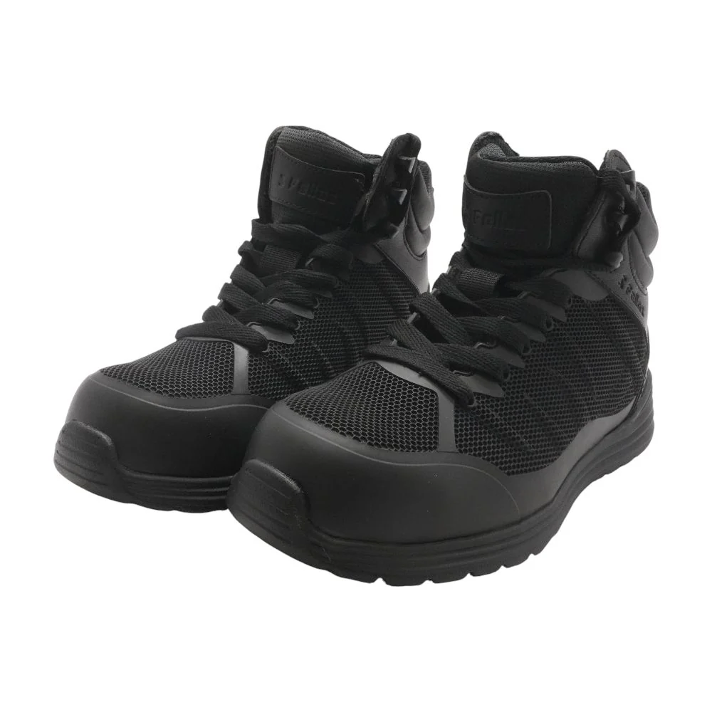 Steel Toe Grip Fangs Black High Top Athletic Shoes