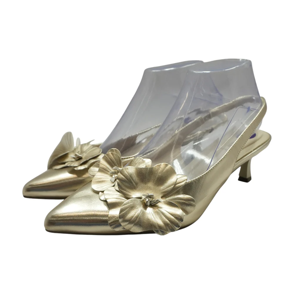 Gold Stiletto Heels