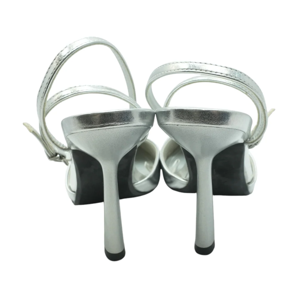 Silver Stiletto Heels - Image 2