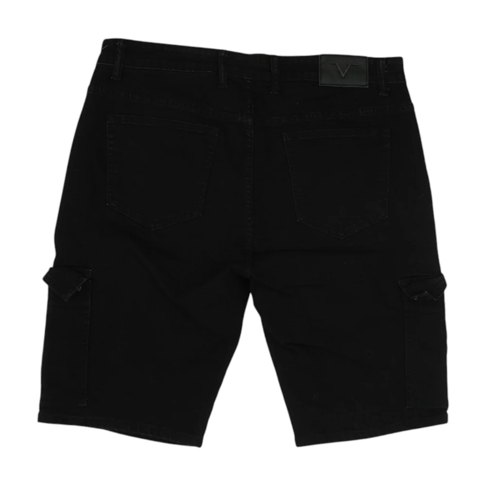 Black Denim Shorts - Image 2